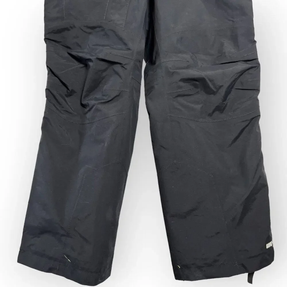 EMS Eastern Mountain Sports Gore-Tex Snow Pants SIZE S Black Full Side Zip FLAW